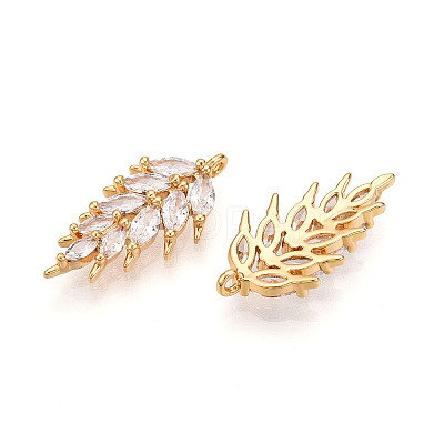 Brass Micro Pave Cubic Zirconia Pendants KK-N261-95B-G-1