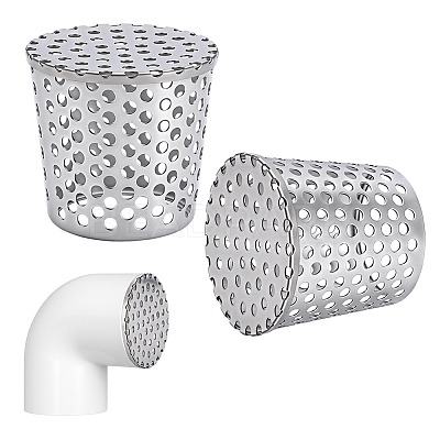 304 Stainless Steel Anti Rats Drain Outlet Filter STAS-WH0051-025B-P-1