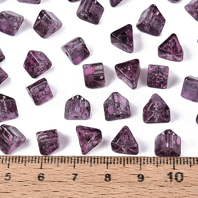 Picasso Transparent Glass Beads SEED-Q039-02I-1