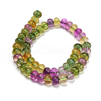 Dyed Imitation Gemstone Glass Beads Strands GL-Z001-03B-04-1