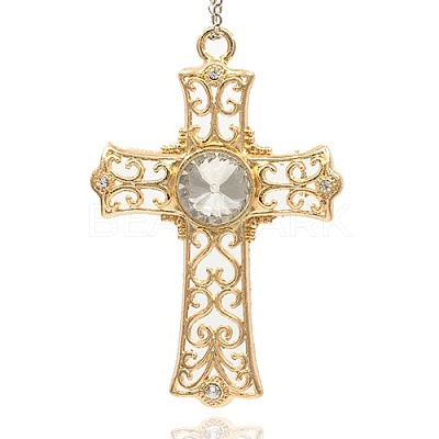Alloy Medieval Cross Pendants ALRI-J028-01G-1