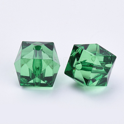 Transparent Acrylic Beads TACR-Q259-6mm-V17-1