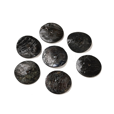 Spray Painted Natural Akoya Shell Beads X-SHEL-M021-11-1