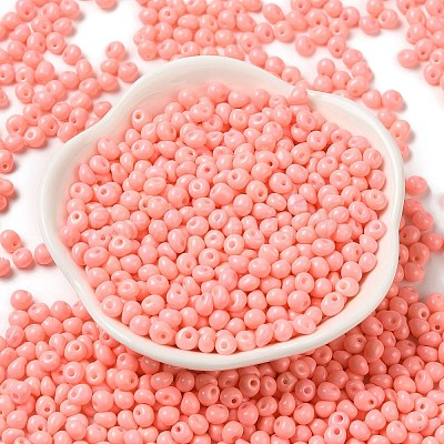 6/0 Opaque Baking Paint Glass Seed Beads X1-SEED-M012-02A-35-1