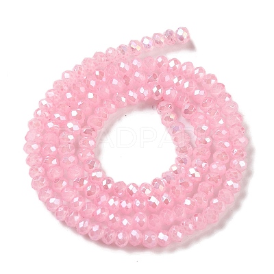 Baking Electroplate Glass Beads Strands X-DGLA-A039-J2MM-B15-1