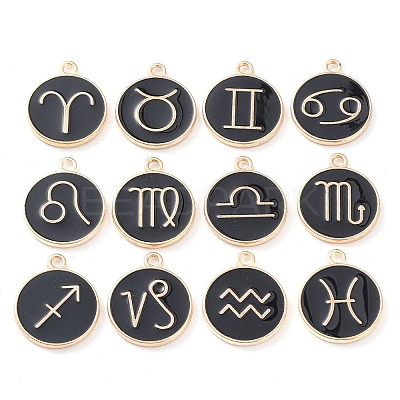 Alloy Enamel Pendants ENAM-S124-01A-08-1