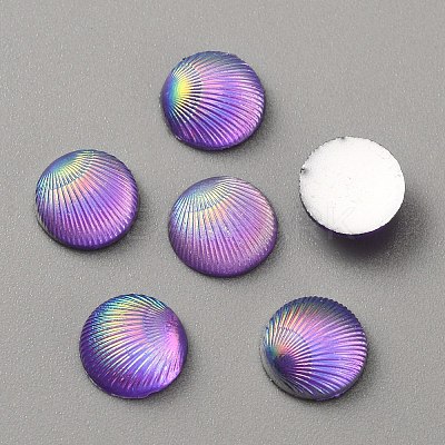 Opaque Resin Cabochons CRES-WH0010-044B-1