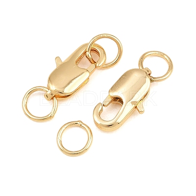 Brass Lobster Claw Clasps KK-CBAA0F5-01G-1
