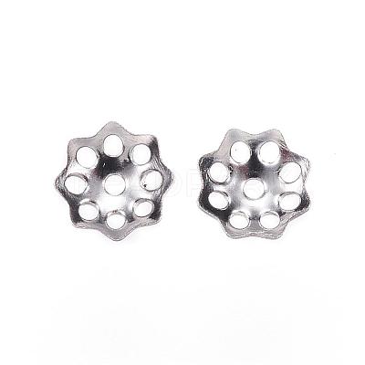 Tarnish Resistant 201 Stainless Steel Bead Caps STAS-F040-21A-P-1