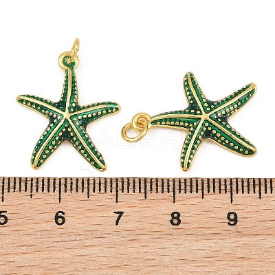 Brass Enamel Pendants KK-CBACBC6-05G-01-1