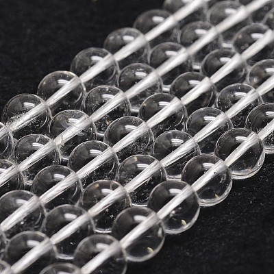 Natural Quartz Crystal Beads Strands X-G-D840-61-6mm-1