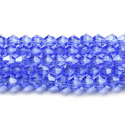 Transparent Electroplate Glass Beads Strands LS-GLAA-F029-3mm-C07-1