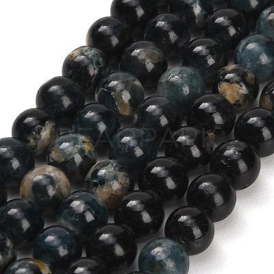Natural Blue Tourmaline Beads Strands GG-NH0002-A01-8mm-1