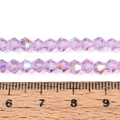 Transparent Glass Beads Strands LS-EGLA-N021-4mm-04-1