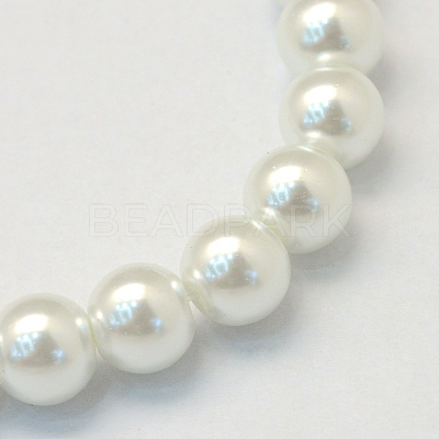 Baking Paint Glass Pearl Bead Strands X-HY-Q003-3mm-01-1