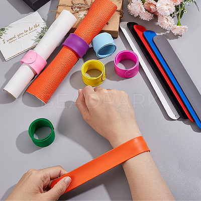 12Pcs 12 Style Silicone Slap Bracelets Set BJEW-NB0001-07-1