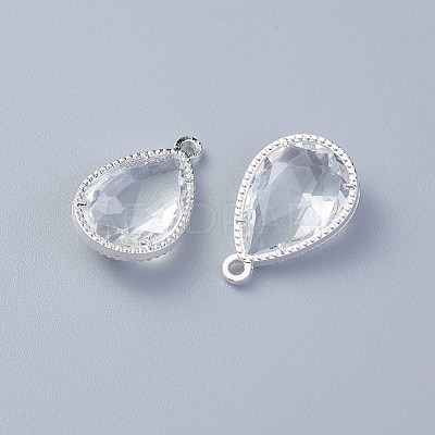 Glass Pendants GLAA-A037-G-16S-1
