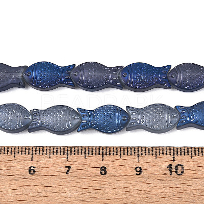 Frosted Glass Beads Strands GLAA-T023-40C-02-1