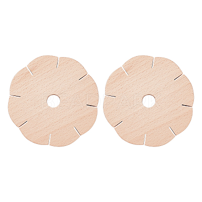 Wood Braiding Disc Disk DIY-WH0034-55-1