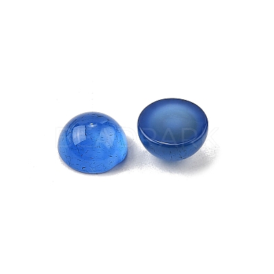 Natural Agate Cabochons G-P393-R01-6MM-1
