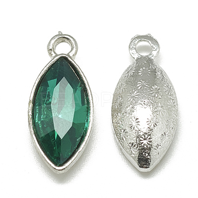 Alloy Glass Pendants PALLOY-T041-7x15mm-15-1