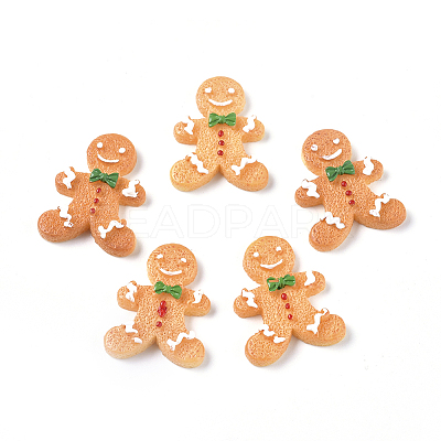 Christmas Theme Resin Decoden Cabochons RESI-CJC0001-37I-1