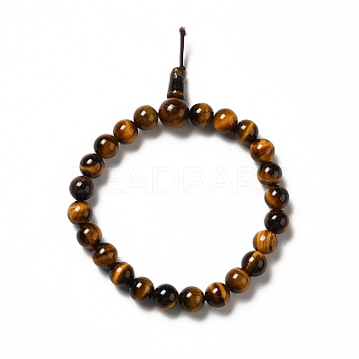 Natural Tiger Eye Gourd Beaded Stretch Bracelet for Women G-G997-G04-1