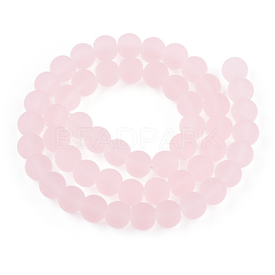 Transparent Glass Beads Strands GLAA-T032-T8mm-MD10-1