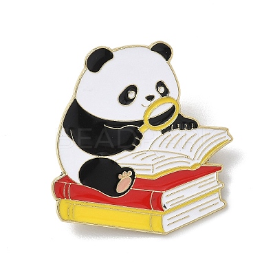 Reading Panda Enamel Pins AL-E002-04E-1