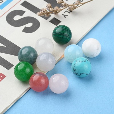 Natural & Synthetic Mixed Stone Beads X-G-S117-12mm-M-1