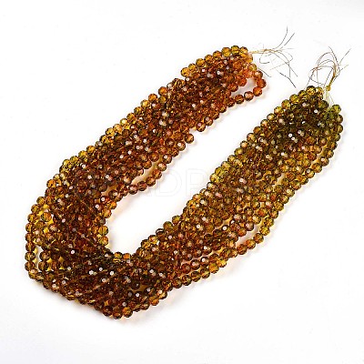 Baking Paint Transparent Glass Beads Strands LS-DGLA-A035-T10mm-A05-1