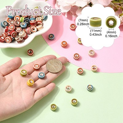 Handmade Porcelain European Beads FIND-CJZ0001-004-1