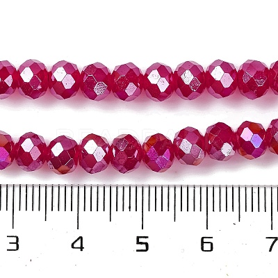 Baking Electroplate Glass Beads Strands X1-DGLA-A039-J10mm-B02-1
