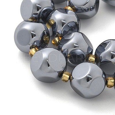 Terahertz Stone Round Beads Strands G-R002-01B-1