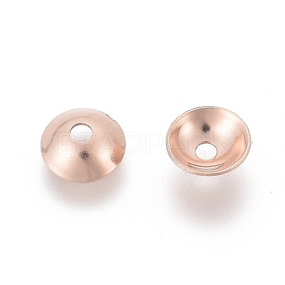 201 Stainless Steel Bead Caps STAS-F040-20A-RG-1
