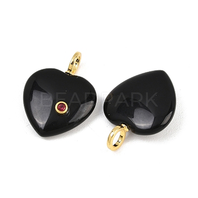 Natural Obsidian Pendants G-D104-01G-14-1