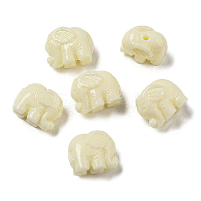 Opaque Resin Animal Beads RESI-H158-01-1