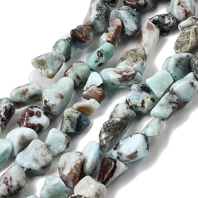 Natural Larimar Beads Strands G-P601-A21-02-1