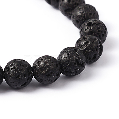 Natural Lava Rock Beads Strands g434-9-1
