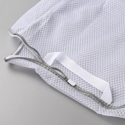 Polyester Mesh Zipper Laundry Bags with Handles ABAG-TAC0003-13C-03-1