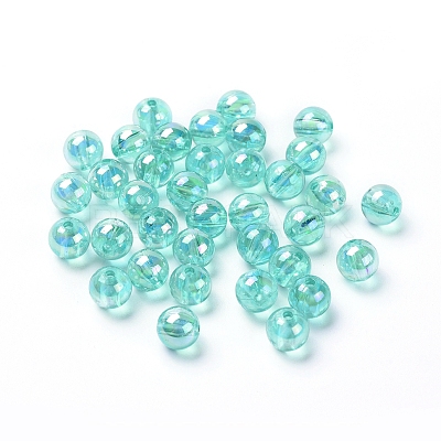 Eco-Friendly Transparent Acrylic Beads PL734-9-1