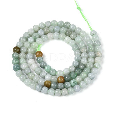 Natural Myanmar Jade Beads Strands G-N353-07F-01-1
