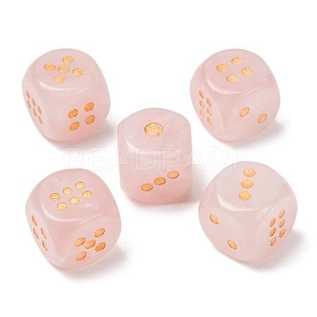 Natural Rose Quartz Dices G-T143-29-09-1