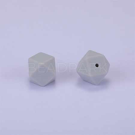 Hexagonal Silicone Focal Beads SI-JX0020A-83-1