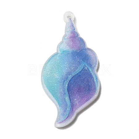 Ocean Themed Opaque Printed Acrylic Pendants SACR-L004-03F-1