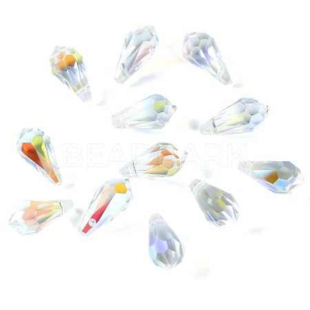 72Pcs Transparent Eletroplate Glass Charms PW-WG62C09-04-1
