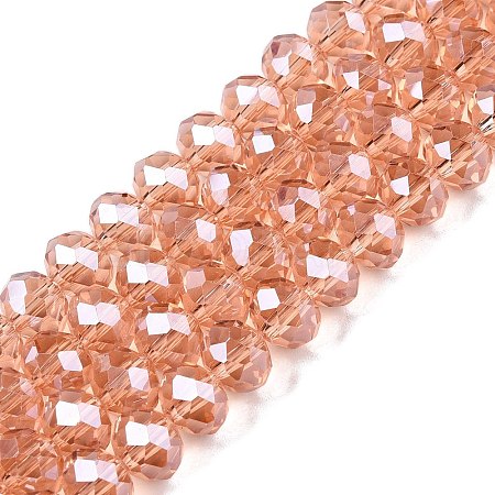 Electroplate Glass Beads Strands LS-EGLA-A044-T8mm-A21-1