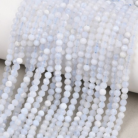 Natural Blue Lace Agate Beads Strands G-E411-12-3mm-02-1