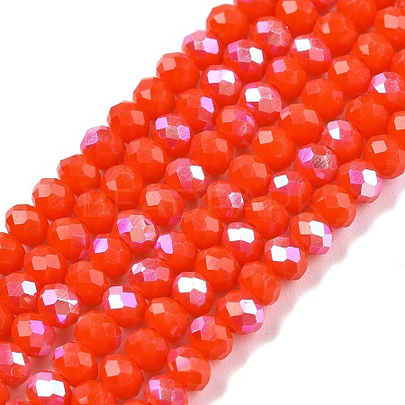 Electroplate Opaque Solid Color Glass Beads Strands LS-EGLA-A044-P2mm-L03-1