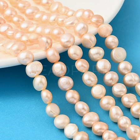 Natural Cultured Freshwater Pearl Beads Strands PEAR-P064-19J-01A-1